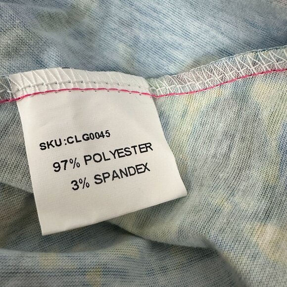 Colorful Sleeveless Cold Shoulder Top Front Zipper & Abstract Print Chicme S - Picture 5 of 6